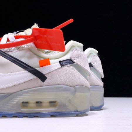 OFF-WHITE x Nike Air Max 90 Sail Muslin Virgil Abloh AA7293-100 - Image 17