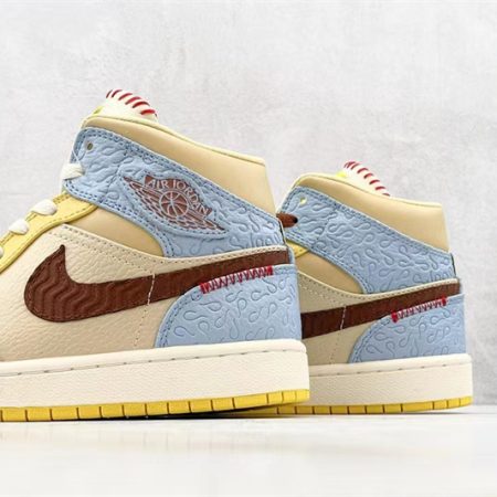 Air Jordan 1 Mid SE Fearless Maison Chateau CU2803-200 - Image 8