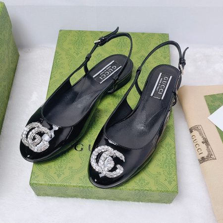 Gucci Leather Flats  Slide Sandal - Image 3