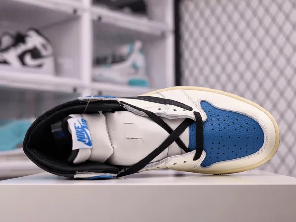 Travis Scott x Fragment x Jordan 1 “ Milit ary Blue"