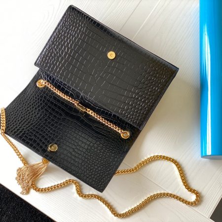 YSL Kate 24cm Crocodile Pattern Bag - Top Quality - Image 14