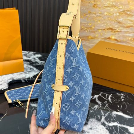 LV CarryAll MM Monogram Denim Bag - Image 7