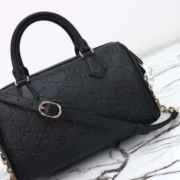 Gucci GG Emblem Medium Boston Black