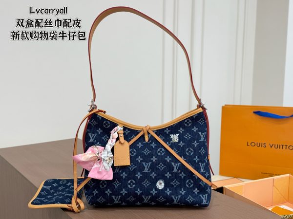 Lv carryall Denim Bag