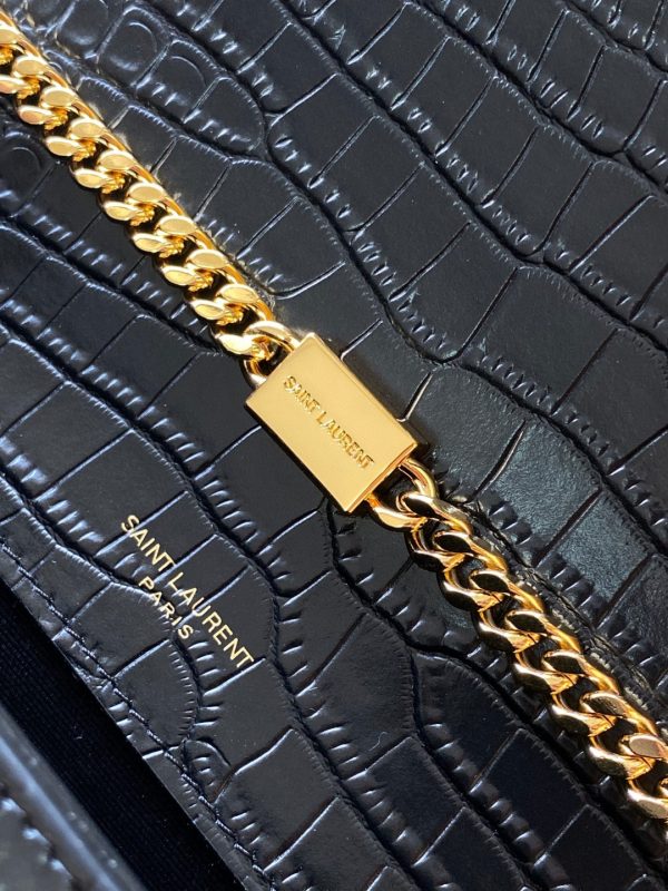 YSL Kate 24cm Crocodile Pattern Bag - Top Quality