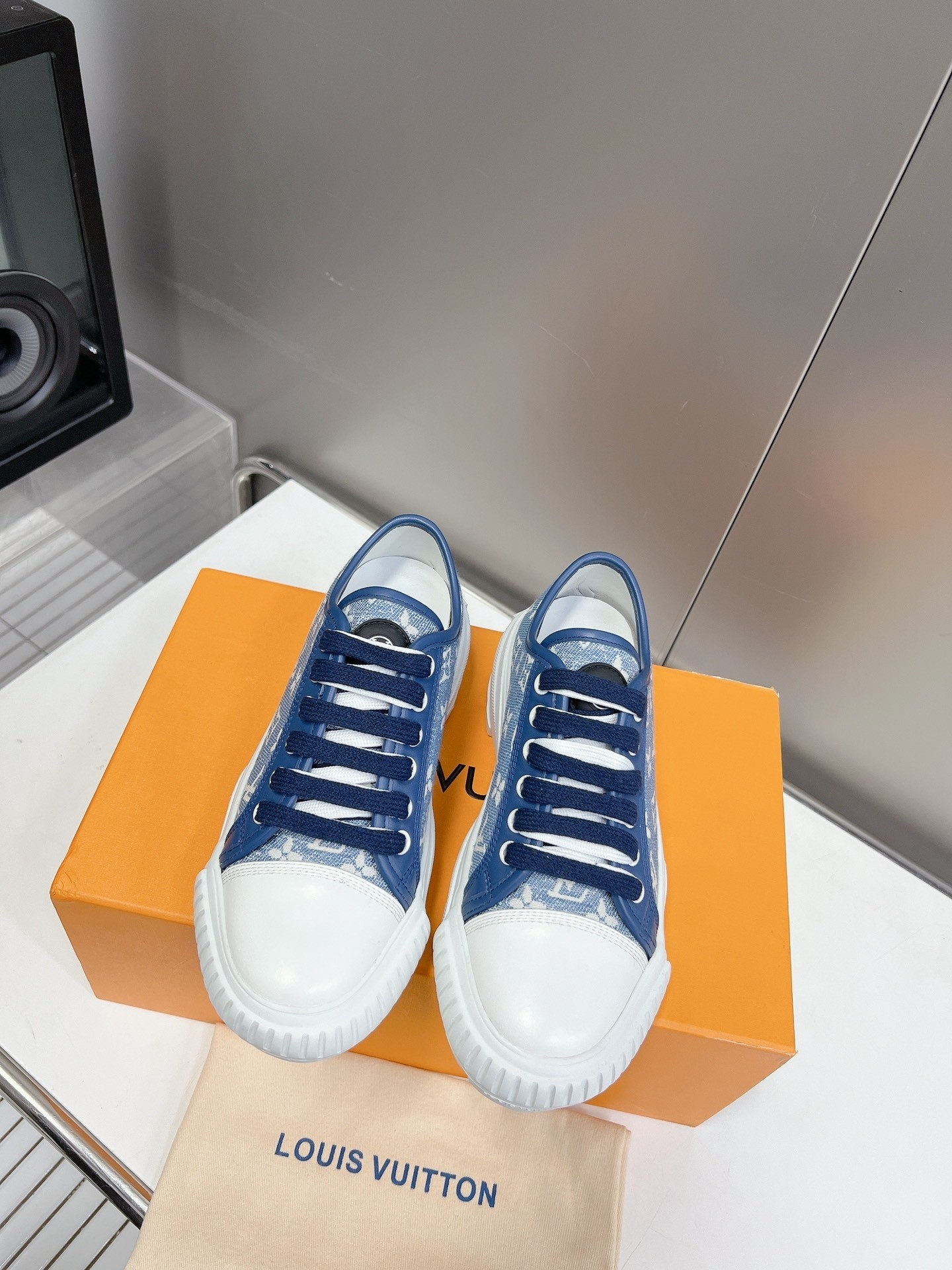LV Denim Casual Shoes - Image 1