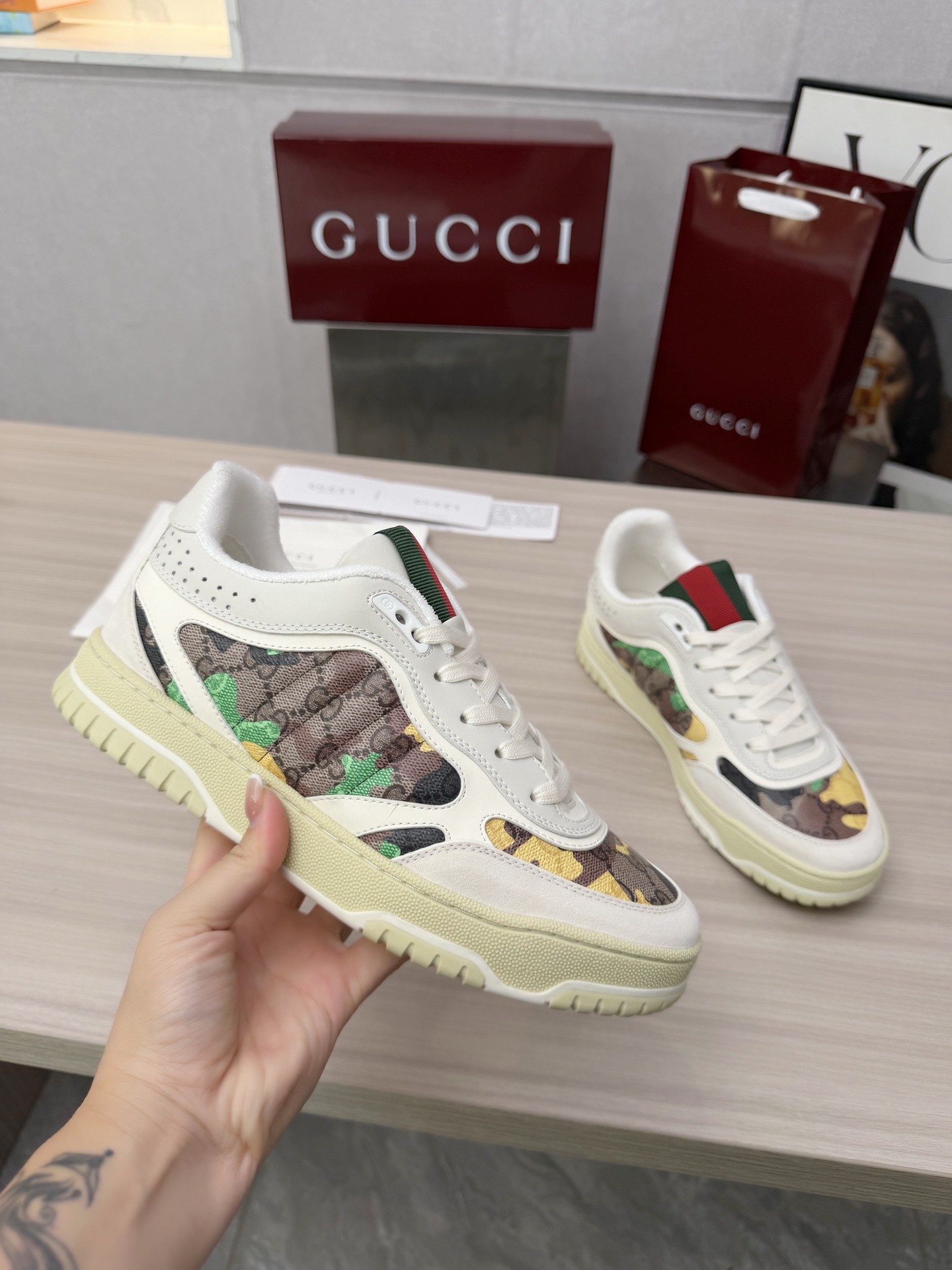Gucci Re-web Sneakers - Image 6