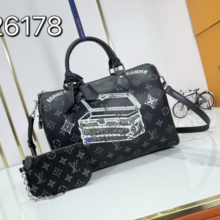LV Speedy 30 Graffiti Pillow Bag - Image 3