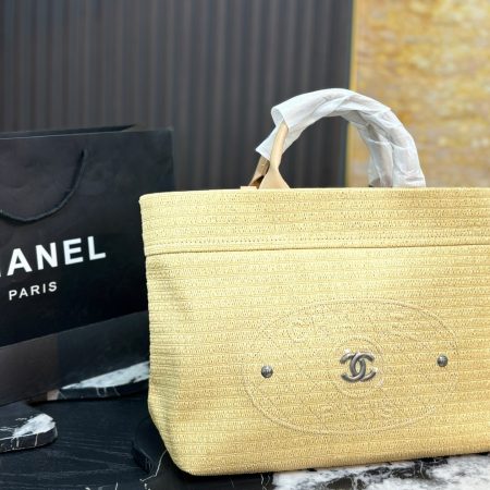 Chanel Straw Tote Bag