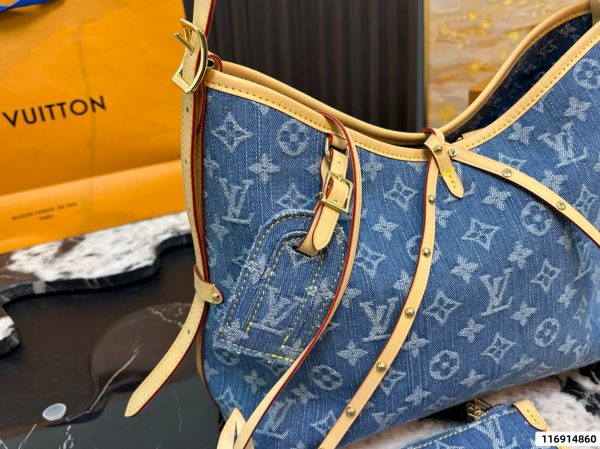 LV CarryAll MM Monogram Denim Bag