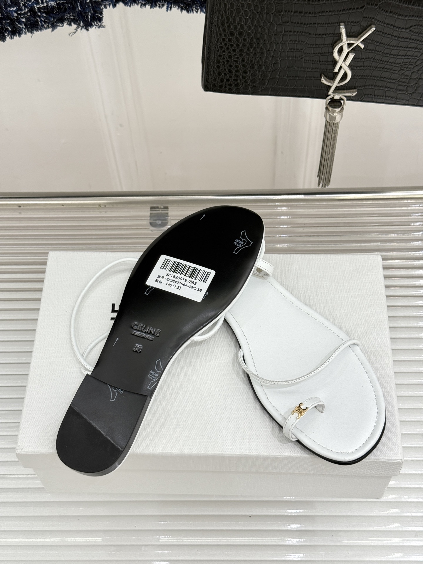Celine Open-Toe Flat Sandals - Image 11