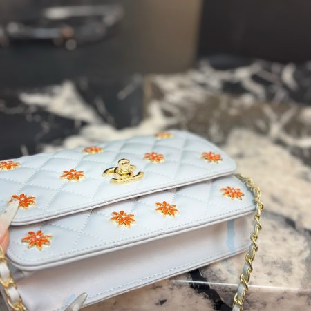 Chanel WOC Badge Chain Clutch - Image 7