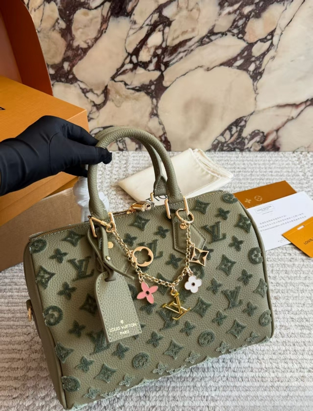 LV Petite Malle Monogram Empreinte Bag 10A - Image 5
