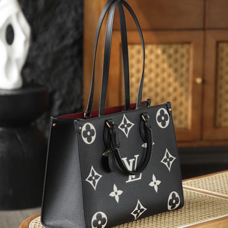 LV OnTheGo MM Bicolor Monogram Empreinte Bag - 10A Mirror Version - Image 9