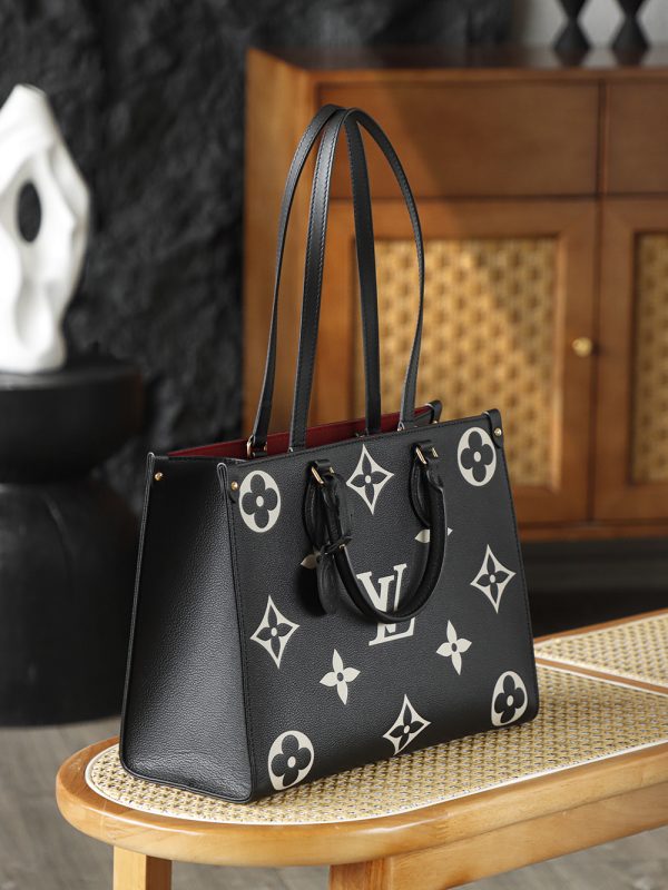 LV OnTheGo MM Bicolor Monogram Empreinte Bag - 10A Mirror Version