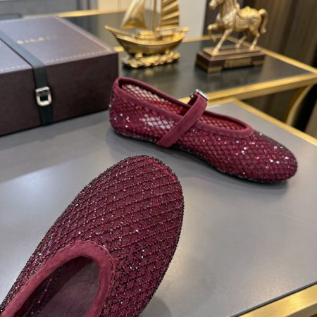 Alaya Flat Ballet Tulle Shoes with Rhinestone Accents - Image 7