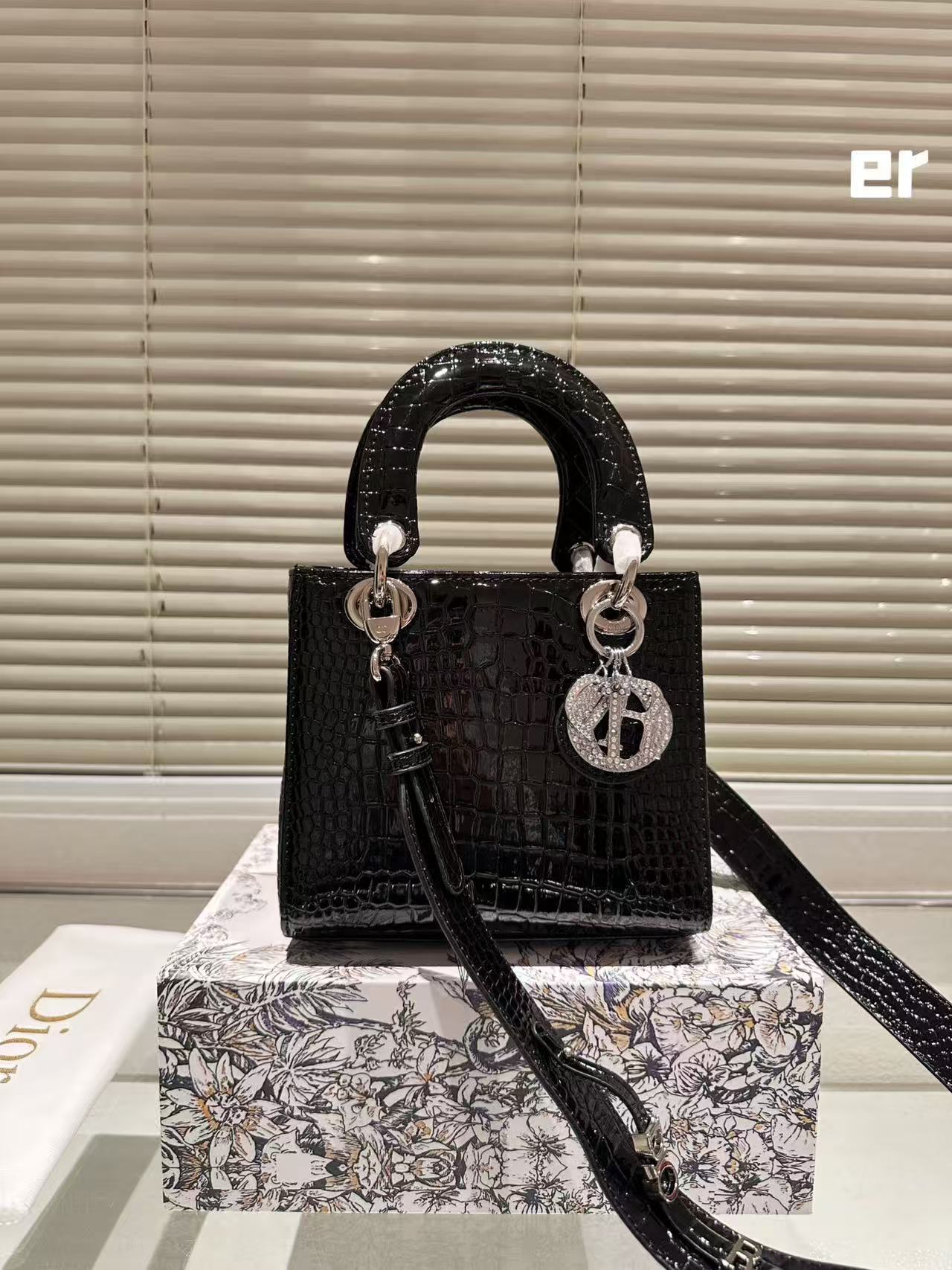 DIOR Lady Dior Diamond Buckle Bag - Image 1