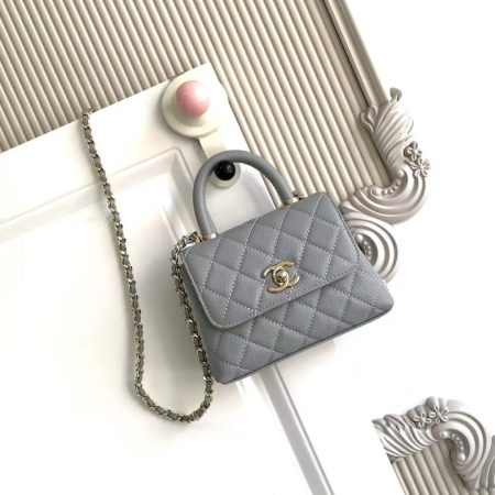 Chanel Mini Coco Handle Chain Shoulder Bag - Image 9