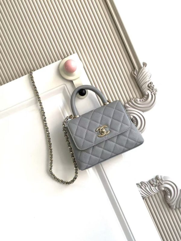 Chanel Mini Coco Handle Chain Shoulder Bag