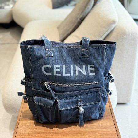 Celine Denim Tote Bag
