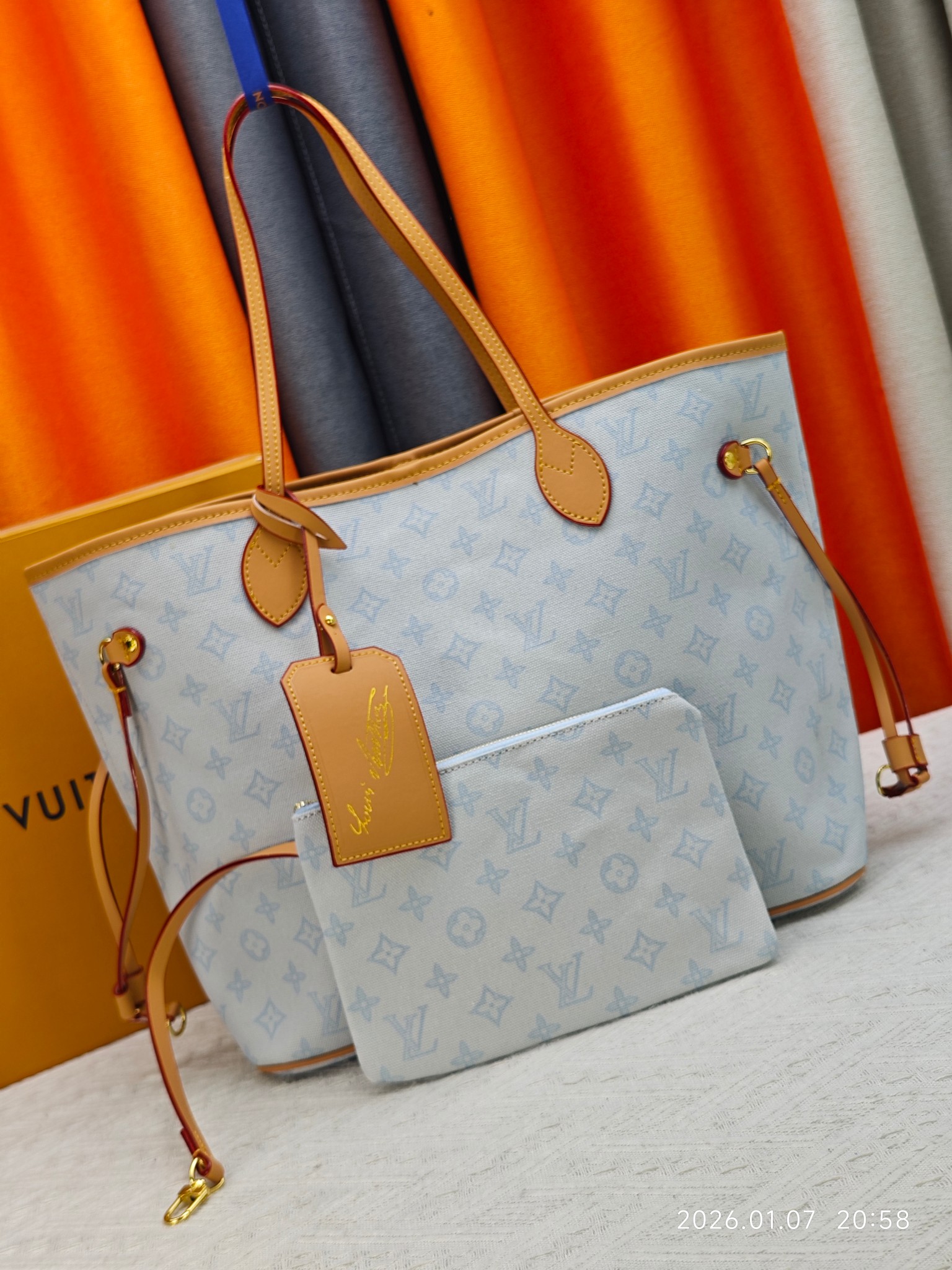 LV Neverfull Tote Bag New Collection - Image 7