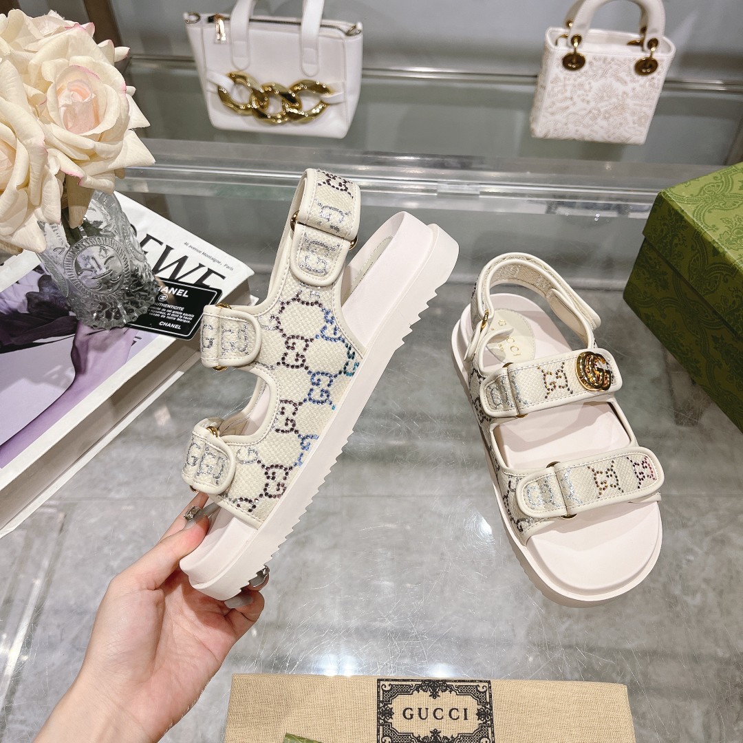 Gucci Double G Sandals - Image 5