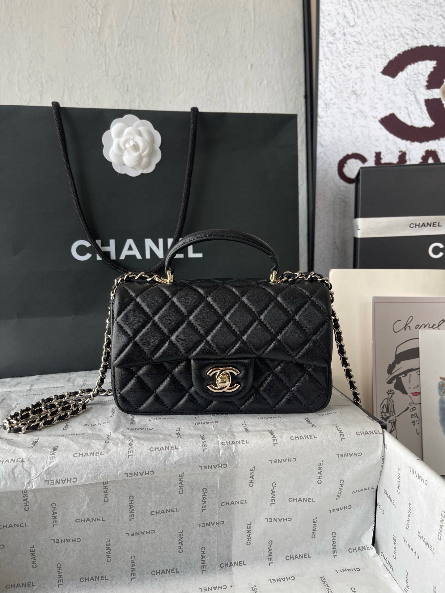 Chanel CF Handbag - Image 4