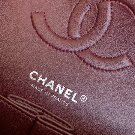 Chanel Black Calfskin Medium Classic Double Flap Shoulder Bag -Top Quality - Image 8