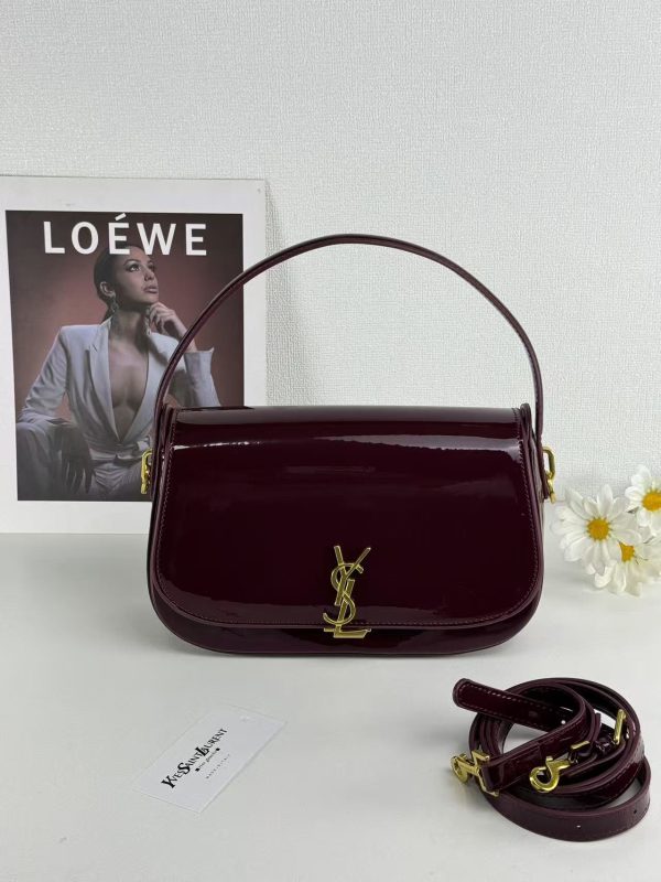 Saint Laurent YSL Top-Handle Bag in Patent Leather