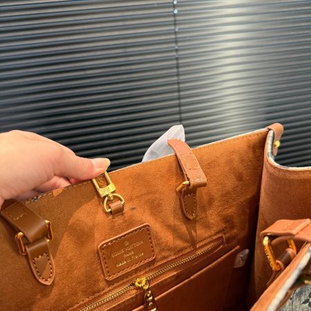 LV  Designer Denim Crossbody Bag - Image 4