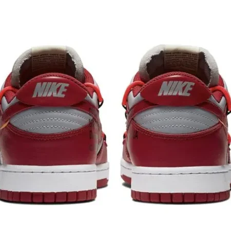 Off-White x Dunk Low LTHR OW Red - Image 4