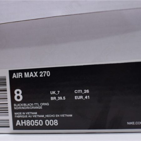 NIKE mens AIR MAX 270 Tonal Orange black AH8050-008 - Image 12