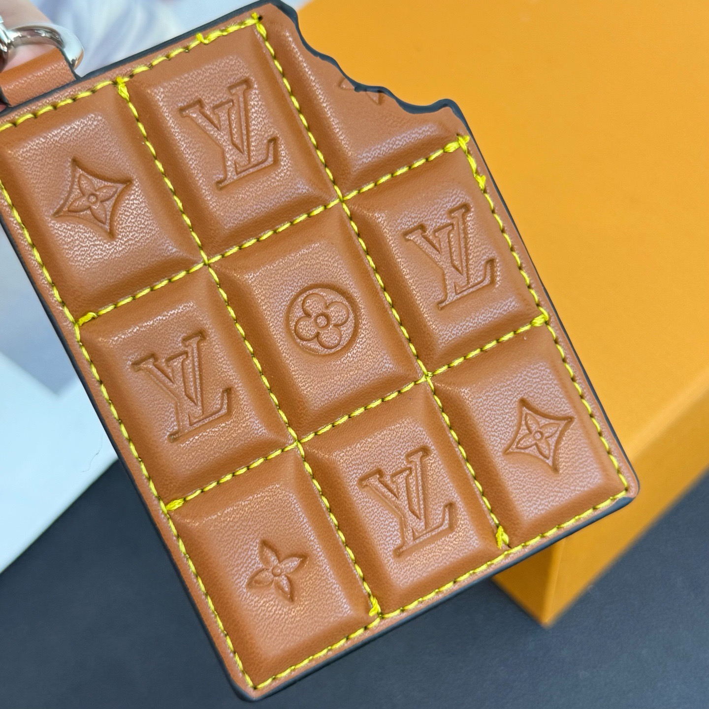LV Chocolate Bar Figurine Key Holder And Bag Charm - Image 6