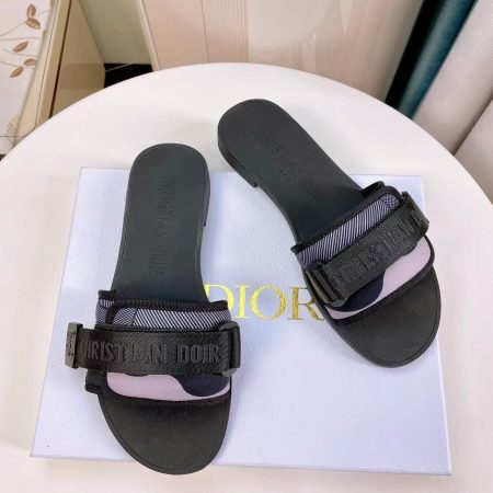 Dior DWAY Slide Slipper Sandals  With Adjustable Type Slide Sandal - Image 6