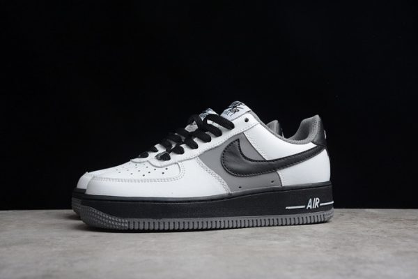 Nike Air Force 1 Low White Dark Grey Black Shoes 553689-609