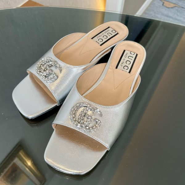 Gucci Leather Sandals  Slide Sandal