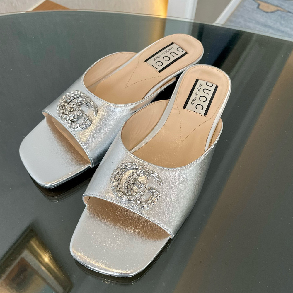 Gucci Leather Sandals  Slide Sandal - Image 3