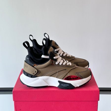 Valentino Garavani Leather Lace-Up Sneakers - Image 5