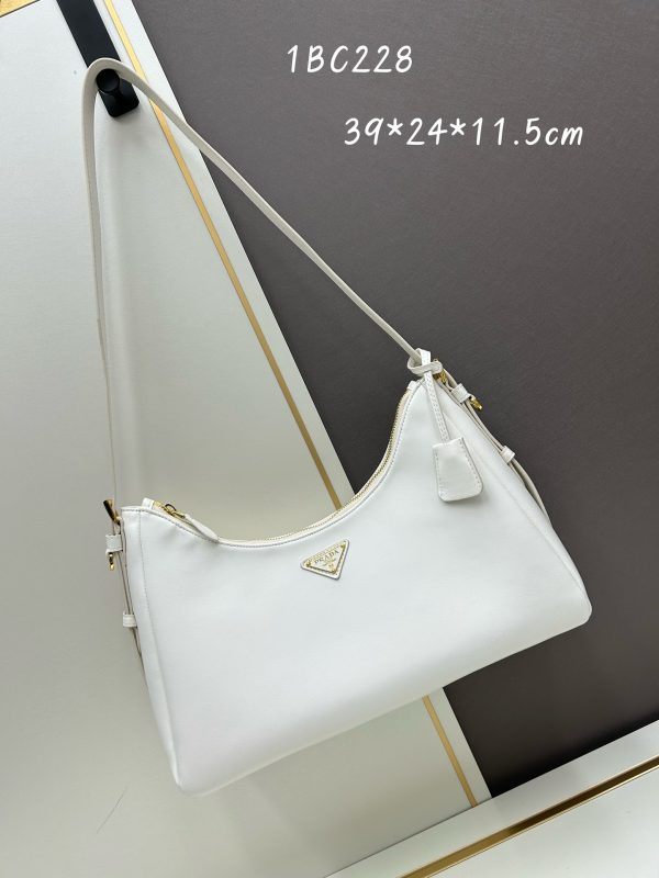 PRADA hobo classic simple triangle logo shoulder bag