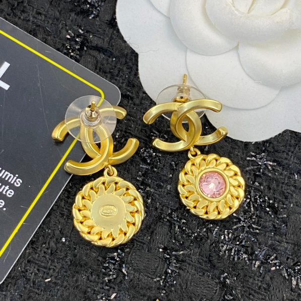 Chanel Diamond Drop Earrings