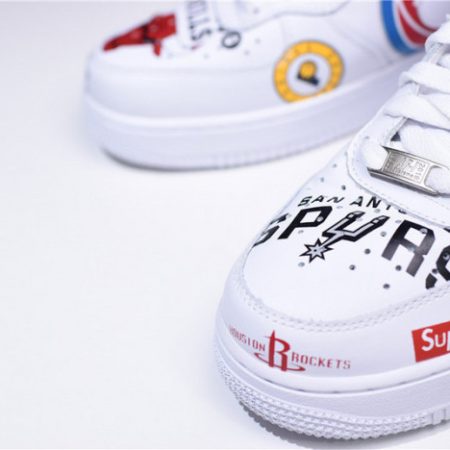 Supreme X Nike Air Force 1 Mid NBA Teams White Aq8017-100 - Image 5