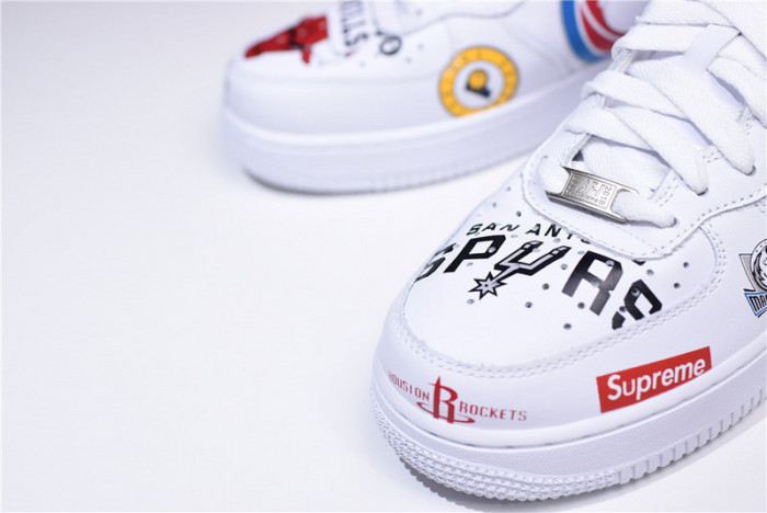 Supreme X Nike Air Force 1 Mid NBA Teams White Aq8017-100 - Image 5