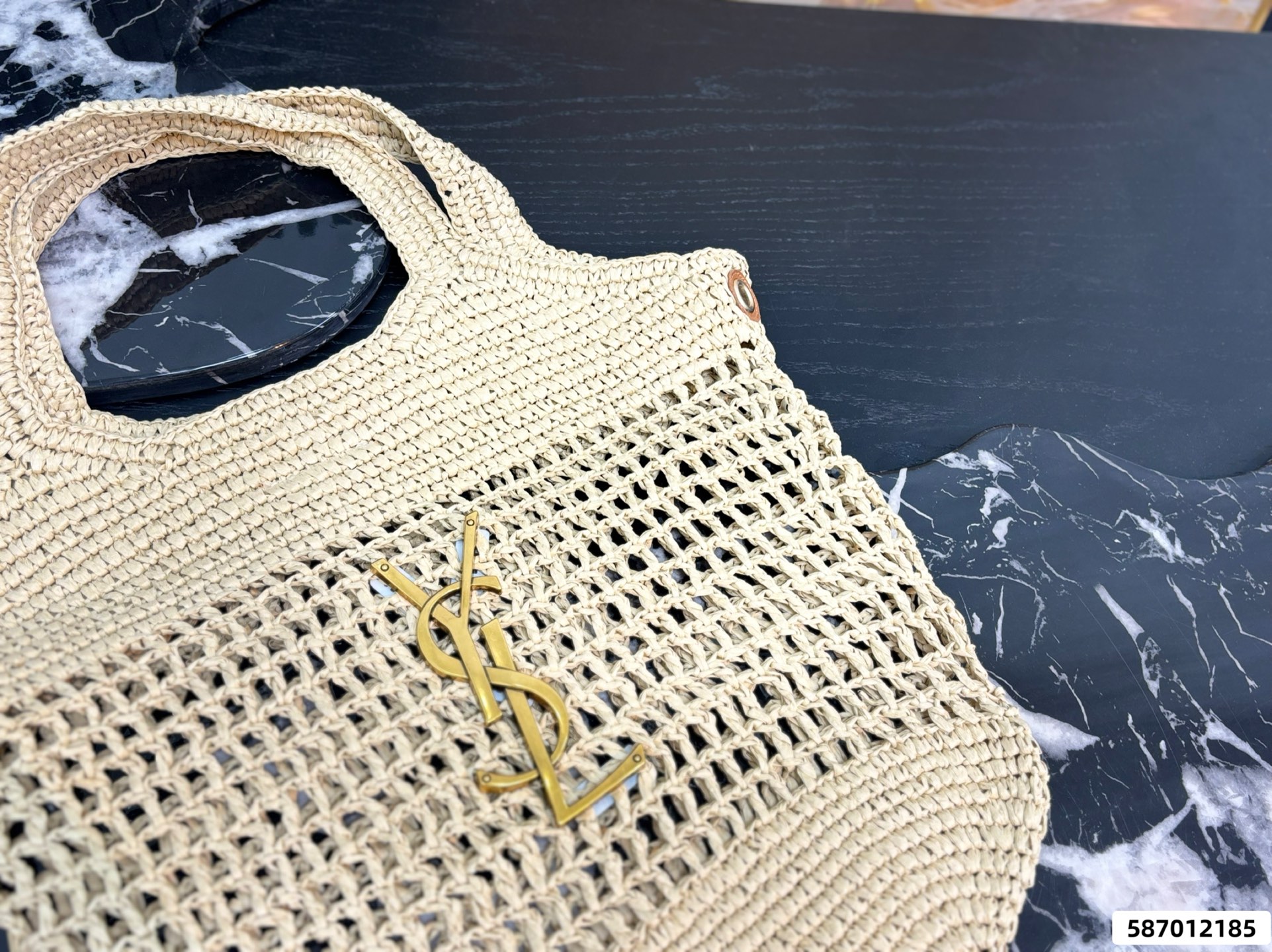 YSL Braided Tote Bag - Image 2