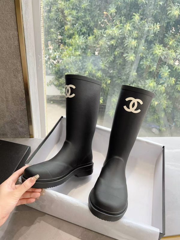 Chanel Rain Boots