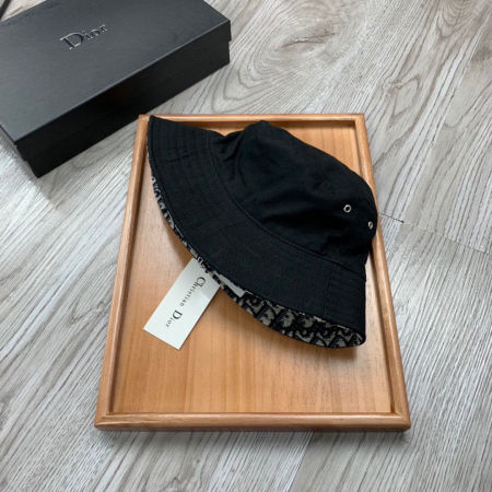 Dior Double Sided Cotton Printed Fisherman's Hat Sunhat - Image 2