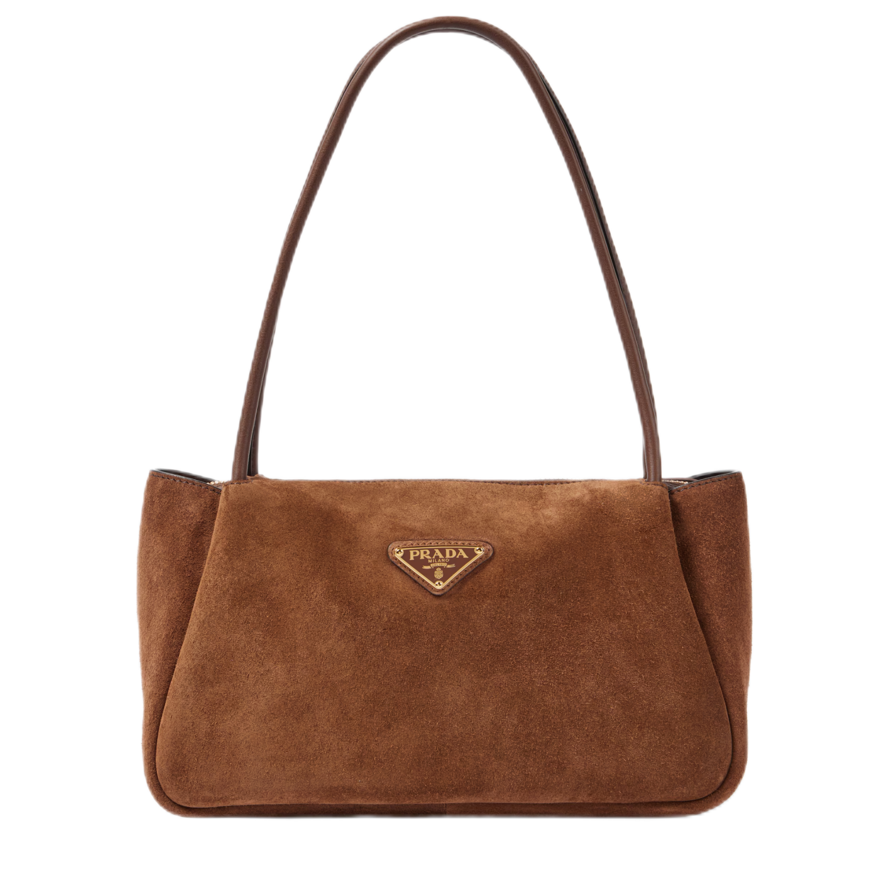 Prada Medium Suede Shoulder Bag - Image 1