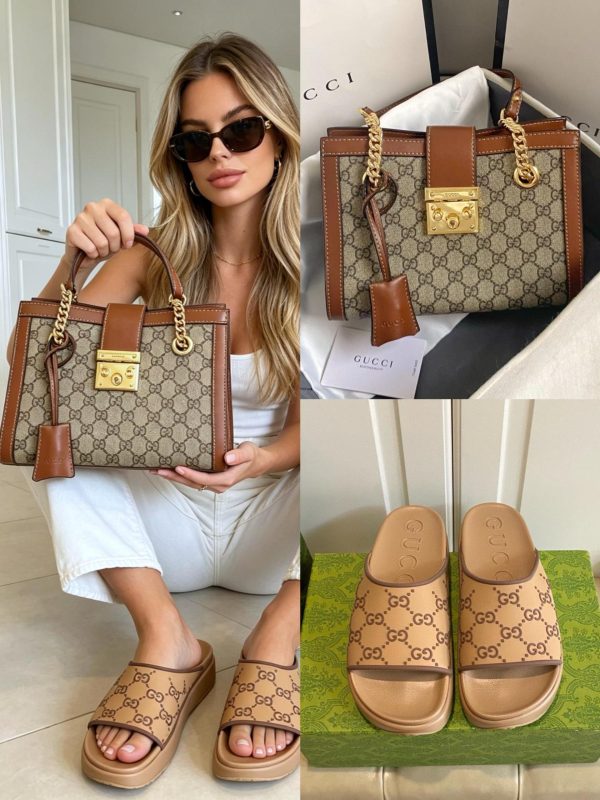 Gucci Shoes & Bag Set
