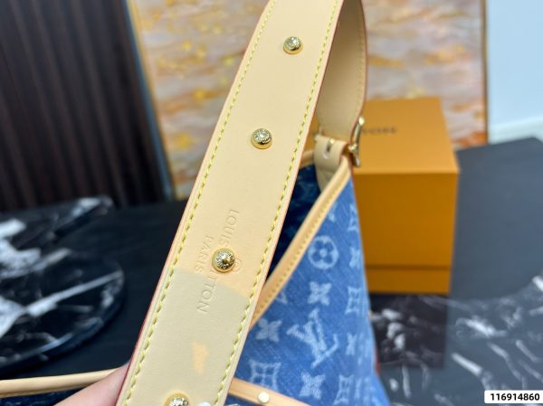 LV CarryAll MM Monogram Denim Bag