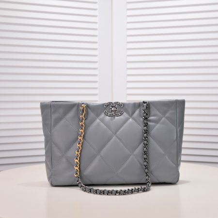 Chanel 19bag Tote Leather Shoulder Crossbody Bag - Image 2