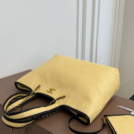 Chanel Woven Tote Bag - Image 7